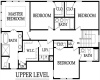 Upper Level of Lexington Floor Plan
