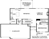 Main Level Floor Plan of The Brookside