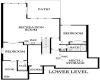 Lower level floor plan